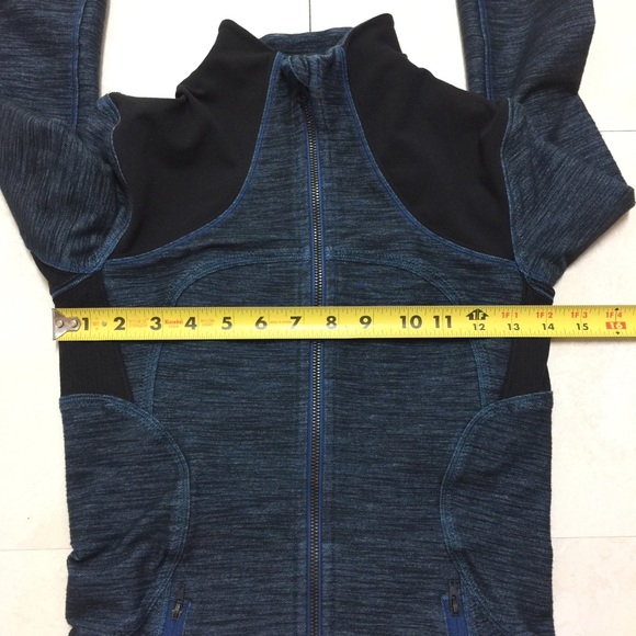 Lululemon🍋Forme Jacket Slub Denim Blue / Black 4 - Picture 6 of 8